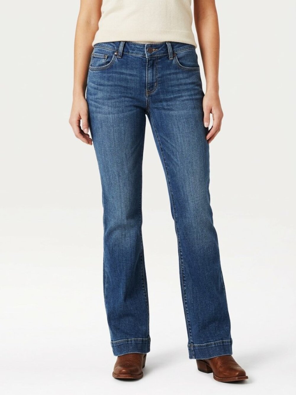 Wrangler Retro Mae Bootcut Jeans 5 Junior Med Wash Western NWT